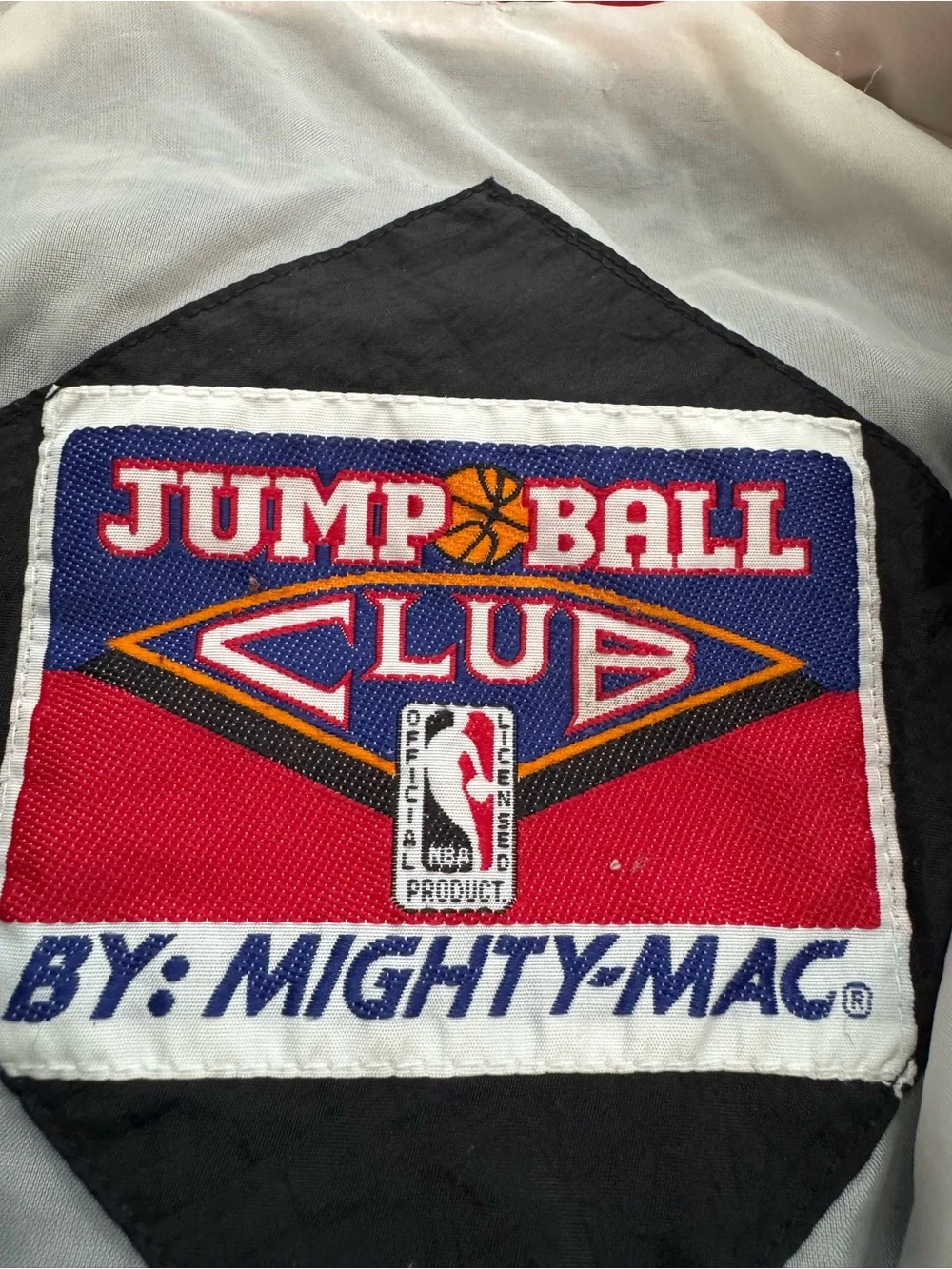 Vintage Chicago Bulls NBA Windbreaker Jacket Zip Youth L Jump Ball Club MJ 23